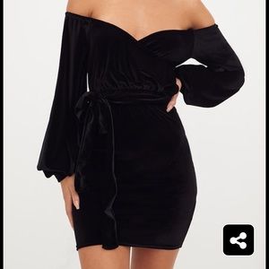 Pretty Little Thing velvet dress